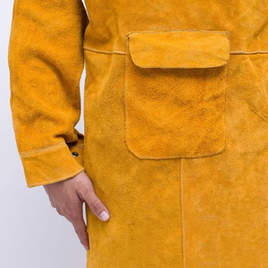 Tablier de soudage pleine longueur pour travaux d'atelier de meulage et de découpe Tablier de soudage en cuir renforcé conçu pour les longues heures - Product Image 4