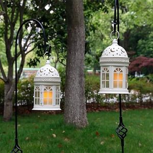 Indoor Decorative <b>Lantern</b> with While Metal Frame and Cut-Out Pattern for Festival Celebration Available at Affordable Best Price - Product Image 2