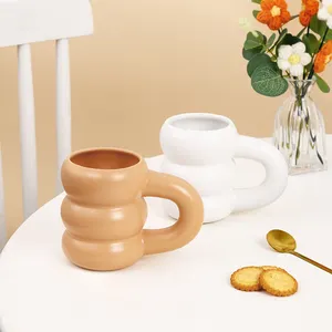 Fabrikdirektverkauf kreative Donuts Valentinstagsgeschenke Keramik-Kaffee-Teebecher