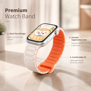 <span class=keywords><strong>Correa</strong></span> de Repuesto Magnética de Silicona de Doble Color Ajustable para Mujer, 22 mm, para Reloj <span class=keywords><strong>Apple</strong></span> 10, <span class=keywords><strong>Correa</strong></span> de Silicona Magnética - Product Image 2