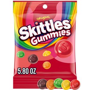 Gomitas SKITTLES Originales, Dulces de Goma Coloridos Arcoíris, Bocadillo para Llevar, Golosina para Noche de Cine, Bolsa de 5.8 oz, Paquete de 12 - Product Image 5