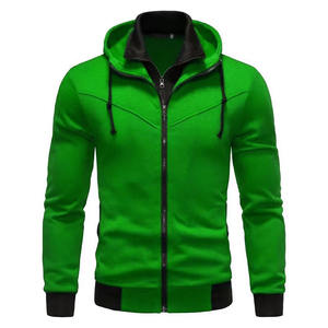 2025 Men's Fashionable Casual Cardigan New Outdoor Hooded Zipper Sportswear Contrast Hood Hot Selling Autumn Winter Embroidered - Product Image 3