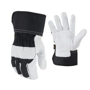 Gants de sécurité en cuir de vache fendu/Gants de gréement jaunes/Gants de travail canadiens 707 Gants de travail de vente chaude - Product Image 1