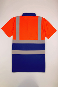 Ropa de trabajo de punto de seguridad reflectante de alta visibilidad superventas para camisas de hombre de manga corta con logotipo personalizado - Product Image 2