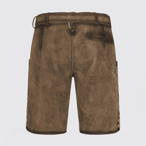 Lederhosen bavarois rustique | Shorts allemands en cuir antique pour hommes | Tenue vintage Oktoberfest - Product Image 3