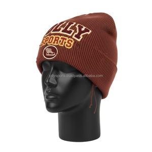 Gorro de Punto para Mujer, Suave, de Lana Acrílica, Cálido, Elástico, Colores Sólidos, Logotipo Personalizado, Bordado 3D, Gorro de Invierno, Gorro Jacquard - Product Image 4