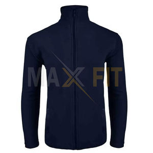 Chaqueta de lana cortavientos de invierno de alta calidad personalizada 2024 para hombre lona Polar con cuello levantado de MAXFIT ENTERPRISES - Product Image 2