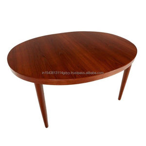 Mesa de comedor redonda moderna, mesa de cocina grande, mesa de desayuno hecha a mano en madera maciza - Product Image 4