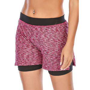 Pantalones cortos transpirables de calidad para mujer, pantalones cortos para mujer con bolsillos móviles, pantalones cortos de uso deportivo para mujer - Product Image 3