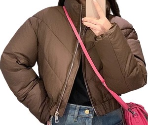 Chaqueta de invierno al por mayor informal personalizada, chaqueta acolchada elegante con cuello vuelto para mujer, chaqueta acolchada al por mayor de alta calidad - Product Image 2
