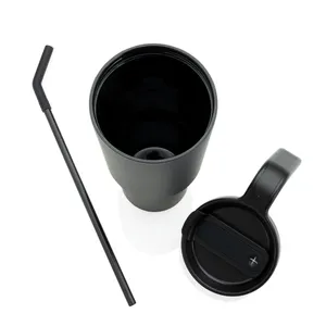 Vaso Reutilizable de Acero Inoxidable Sostenible RCS con Diseño Gráfico 360 para Merchandising Ecológico - Product Image 5
