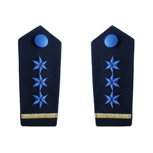 Épaulettes en tissu brodé à coudre, modèle Ancre Argentée à une barre, Bleu marine Espagne, Meilleures ventes - Product Image 5