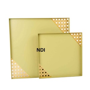 Vajilla de Metal de forma Rectangular, decoración de mesa, bandeja para servir, cocina, Catering, desayuno usado, comida, bandeja para servidor de Pasta - Product Image 3