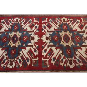 Alfombra Turca Vintage, Alfombra de 4,9x6,2 pies, Alfombra de Lana con Puntos Rojos y Azules - Product Image 5