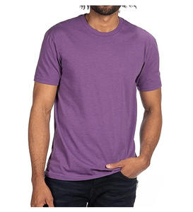 T-shirt tricoté à motif uni pour homme, poids lourd 220 grammes, polyester/coton, impression par transfert thermique, manches courtes, logo personnalisé - Product Image 2