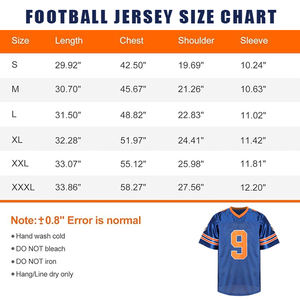 Camiseta de Fútbol Americano Personalizada con Bordado y Sublimación - Numeración en Tackle Twill, Malla Transpirable y Ropa Deportiva que Absorbe la Humedad - Product Image 6
