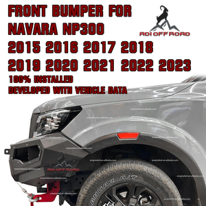 Parachoques Delantero y Trasero de Acero Serie F16 con Defensa para Pickup 4x4 Todoterreno para -NAVARA NP300 4X-PRO FRONTIER 2015 -2020 2021-2023 - Product Image 3