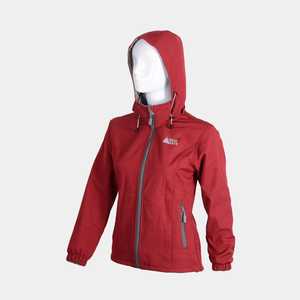 Navigate Chaqueta polar unida para mujer Reversible Cuero y piel Logotipo personalizable Sólido Rojo oscuro Varsity Prendas de abrigo - Product Image 4