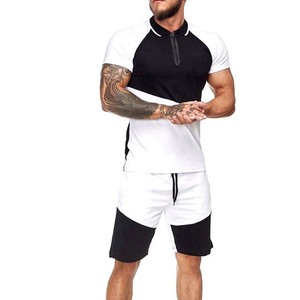 Conjunto de Camiseta y Pantalones Cortos Deportivos de Verano con Logotipo Personalizado OEM/ODM para Ropa Masculina, Conjuntos de Talla Grande para Hombre, Conjunto Doble de Algodón Transpirable 2026 - Product Image 2