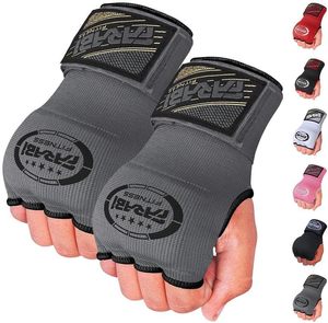 Guantes Interiores de Poliéster Farabi para Niños, Medios Dedos, Acolchados con Gel, Ecológicos, Color Personalizado, Correas de Gancho y Bucle, para MMA, Boxeo, Artes Marciales - Product Image 1