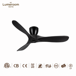Ventilador de Techo de Madera Sólida de 42 Pulgadas, Color Negro, En Stock en EE. UU., Sin Luz, Silencioso, Motor DC Reversible con Control Remoto - Product Image 5