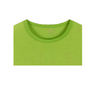 T-shirt long à col rond brodé pour femmes, taille plus, manches courtes, 100% coton biologique, toile respirante, écologique, décontracté - Product Image 4