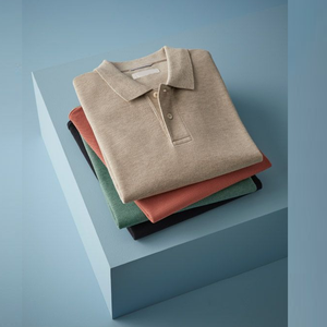 Polo ajustado de gama alta para hombre, manga informal de negocios, logotipo bordado a la moda, proveedor de punto transpirable de Bangladesh - Product Image 3