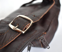 Sac banane en cuir Kilim marocain authentique fait main, style vintage bohème, avec fermeture à loquet, style rétro rock, OEM pour femme