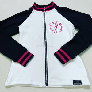 Dance Performing Arts Jackets Girls Spandex Warm up <b>Practice</b> Zipper Jacket Warm Competition Jacket Top Cheerleader Costume - Product Image 1