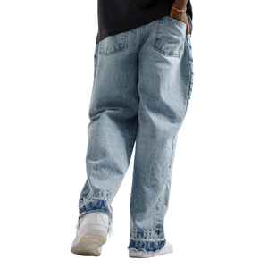 กางเกงยีนส์ทรงหลวมสำหรับผู้ชาย, กางเกงยีนส์ทรงหลวมใส่สบาย - Product Image 4