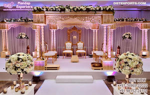 Mandap abierto de decoración de boda Tamil con decoración Floral Srilankan lugar de boda Maharani Mandap EE. UU. Gujarati boda CeremonynUK - Product Image 4