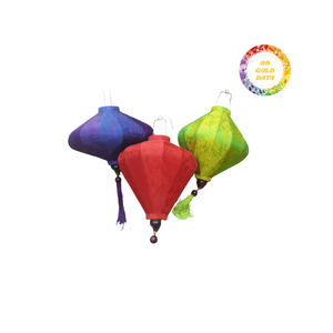 โคมไฟผ้าไหมสำหรับตกแต่งขายส่งและตกแต่ง: ทำด้วยมือสีสันสดใสและการออกแบบที่หลากหลายสำหรับการตกแต่งแบบเวียดนามแท้ - Product Image 4