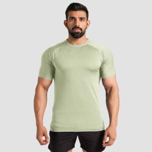 เสื้อยืด Legacy Basic สีเขียว ผลิตจากผ้าฝ้ายถัก/ใยไผ่ น้ำหนักเบา ดีไซน์เรียบง่าย ทนทาน พร้อมลายพิมพ์แบบ Discharge Printing - Product Image 1
