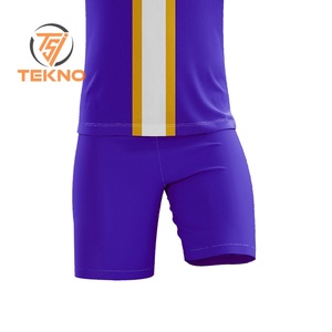 Nouveau maillot de football bon marché à séchage rapide personnalisé le plus vendu violet et noir ensemble complet uniforme de football vêtements de football Service OEM - Product Image 5