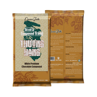 Fournisseur d'exportation de chocolaterie, étiquette personnalisée, chocolat blanc solide composé de qualité supérieure HALAL, cacao pour la boulangerie