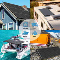 Vente directe d'usine Panneaux solaires monocristallins 100W demi-cellules avec une efficacité de 22% et une garantie de 25 ans