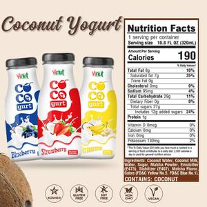 VINUT Bebida de coco con Plátano Botella de 280ml Sin OMG Sin azúcar añadido Proveedor al por mayor Muestra gratis OEM ODM Paquete de 24 - Product Image 2