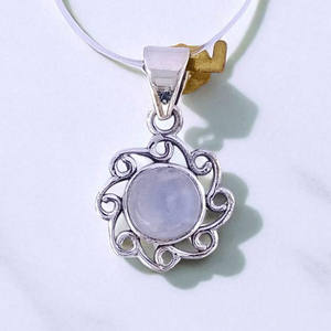 Fabrication pendentif fin en argent avec pierre précieuse naturelle 925 argent cadeau de bijouterie fine pour elle - Product Image 3