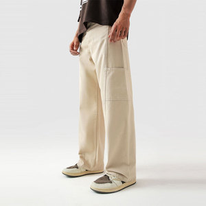 Custom Made Latest Style <b>Men</b> Casual <b>Lightweight</b> 100% Cotton Breathable <b>Cargo</b> <b>Trousers</b> OEM Service High Quality Straight - Product Image 1