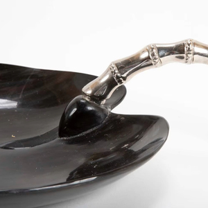 Cuenco de cuerno de búfalo clásico pulido ecológico de alta calidad, cuenco para servir comida de nuevo diseño, Blanco, Negro, superventas para hoteles - Product Image 1