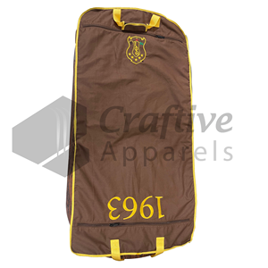 Zeta amicae กระเป๋าเสื้อผ้าปักลายกันฝุ่นและนำกลับมาใช้ใหม่ได้พร้อมซับในพับได้และปิดซิป - Product Image 5