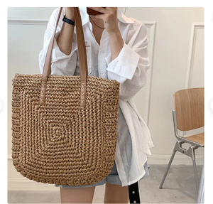 Bolso Tote Moderno y Elegante, Bolsos de Paja Personalizados, Bolsos de Mano de Paja para Mujer, Productos al por Mayor - Product Image 2