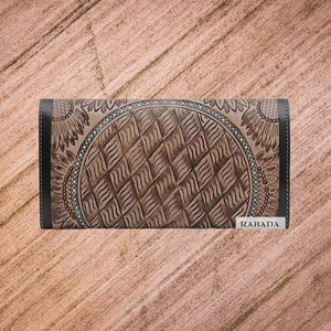 Top Deal 2023 Western Genuine Leather <b>Wallet</b> With Carving Design Manufacturer and Wholesaler - Product Image 5