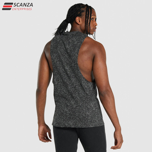 เสื้อกล้ามแขนกุดสำหรับผู้ชายเสื้อกีฬาแขนกุดทรงหลวมเข้ารูปผ้าฝ้ายแห้งเร็วสำหรับฤดูร้อน - Product Image 4