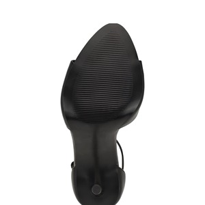 Nueva llegada de tacones altos puntiagudos punta redonda negro Stiletto zapatos verano hueco malla superior moda tobillo Correa Sandalias de tacón Mujer - Product Image 5