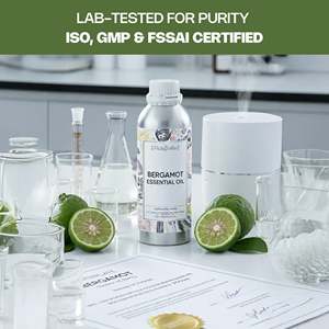น้ำมันหอมระเหยเบอร์กาม็อตบริสุทธิ์ 100% สำหรับอโรมาเธอราพี บำรุงผิวให้ชุ่มชื้น กระจ่างใส กระชับผิว บำรุงล้ำลึก ออร์แกนิค สมุนไพรจากทีทรีวูด - Product Image 5
