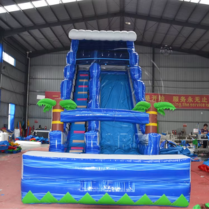 Tobogán Acuático Inflable de PVC Personalizado, Piscina Inflable de PVC Grueso, Casa de Brinco Inflable Comercial de Doble Carril, Parque Acuático Grande para Exteriores - Product Image 3