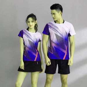 2025 logo personnalisé taille femmes Tennis de Table uniforme Tennis chiffons femmes et hommes Sublimation impression Badminton Jersey - Product Image 3