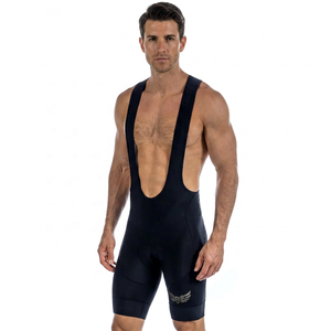 Pantalones Cortos de Ciclismo Ajustados para Hombre con Logotipo en la Pierna Derecha, de Secado Rápido, Material de Spandex y Nailon, Largo Corto - Product Image 1