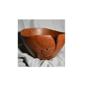 Large Single Wooden Yarn Bowl and customized size cheap price and handmade use for hot at best price natural craft